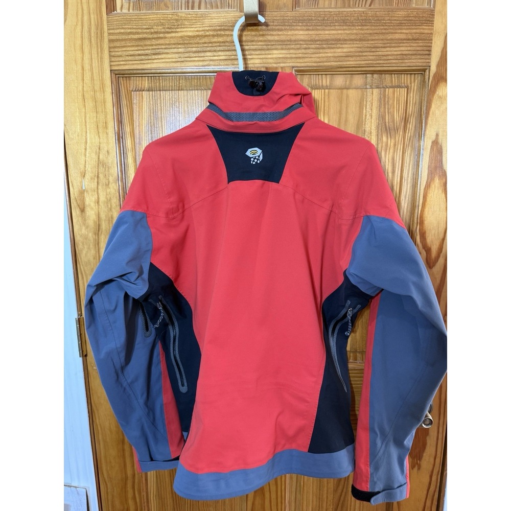 Mountain Hardwear Jacket Mens M Red Black GORE-TEX Wind Rain Soft Shell - Picture 2 of 9